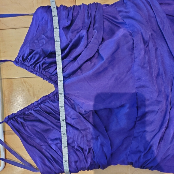 Jacob purple satin dress - Picture 5 of 6